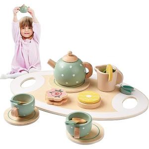 XIF Service à thé pour enfants Ensemble de thé de l'après-midi pour enfant  Simulation innovante, y compris théière tasses FA001