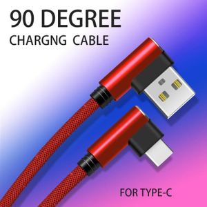 CHARGEUR TÉLÉPHONE Cable Fast Charge 90 degres Type C pour 