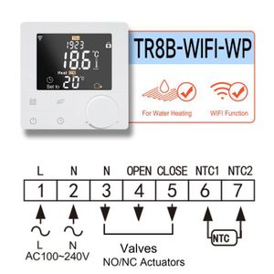 PLANCHER CHAUFFANT Tr8b-wifi-wp - Thermostat de chauffage 110 220V, p