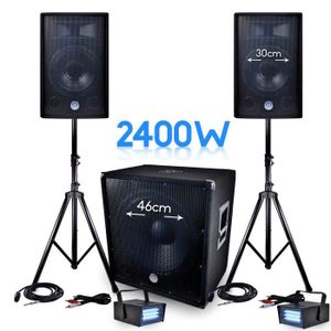 PACK SONO PACK Sonorisation DJ PA BMS-1812 2400W SUB 46cm - 