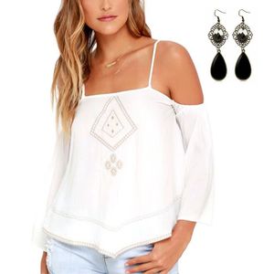 amazing selection shopping new cheap Femmes T-shirt Sans Bretelles En Vrac Blouse Tops Blanc Blanc ... amazing selection shopping new cheap Femmes T-shirt Sans Bretelles En Vrac Blouse Tops Blanc Blanc ...