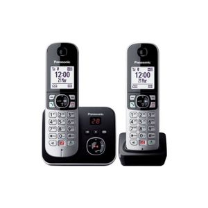 Téléphone fixe Téléphone fixe sans fil Duo Panasonic KX TG6862 No