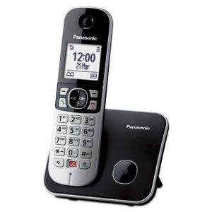 Téléphone fixe Panasonic KX-TG6851JTB, Téléphone DECT, Combiné fi