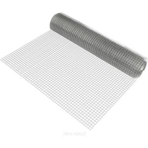 CLÔTURE - GRILLAGE pro.tec 1x rouleau grillage métallique (mailles carrées)(1m x 25m)(galvanisé) grille soudée grillage volière grillage clôture