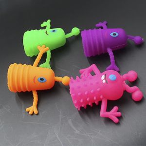 THÉÂTRE - MARIONNETTE Ensemble de 5 marionnettes à doigts en plastique TPR PWSHYMI - Jouets d'activité pour enfants - Style aléatoire