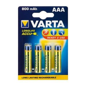PILES 4 piles 1,2V LR03 rechargeables Varta 56703