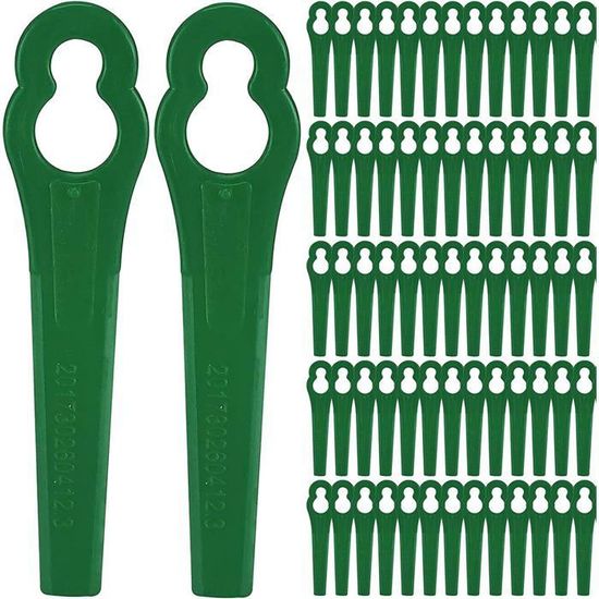 120pcs Lames en Plastique de Rechange Lame Coupe Bordure Tondeuse à