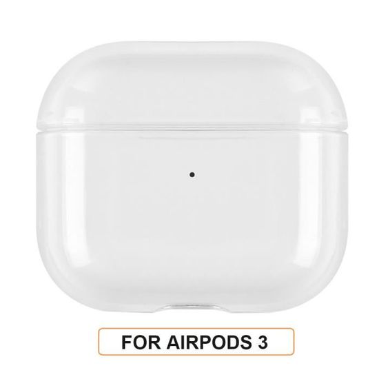 Pour AirPods 3 - Étui Transparent pour écouteurs Apple Airpods, boîtier de chargement, coque