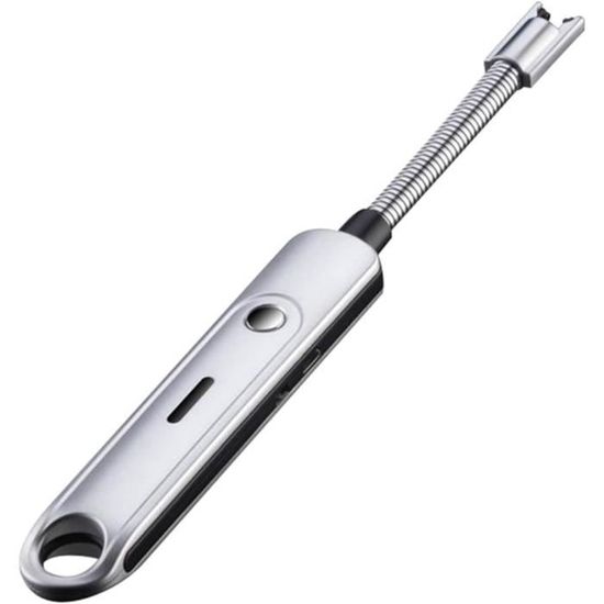 Briquet à flamme douce portable en métal, briquet à gaz rechargeable au butane à flamme inclinée, briquet à flamme réglable for barbecue, bougies, meilleur cadeau for hommes (butane non inclus)(Color