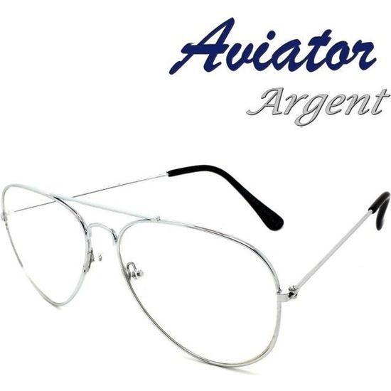 Lunette aviateur transparente top