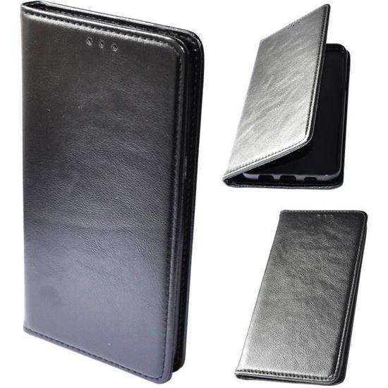 Coque à Rabat Style Livre Pour Realme 7 - Noir - TPU - Marque MTB - Neuf Sous Blister