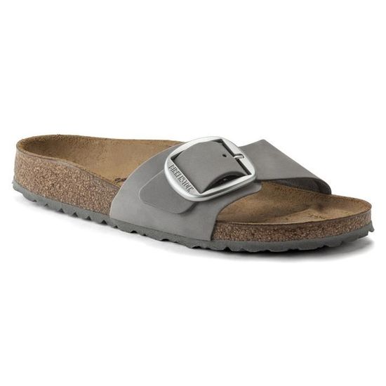 Sandales femme Birkenstock Madrid Big Buckle Nubuk Leather Etroit dove gray 41 Cdiscount