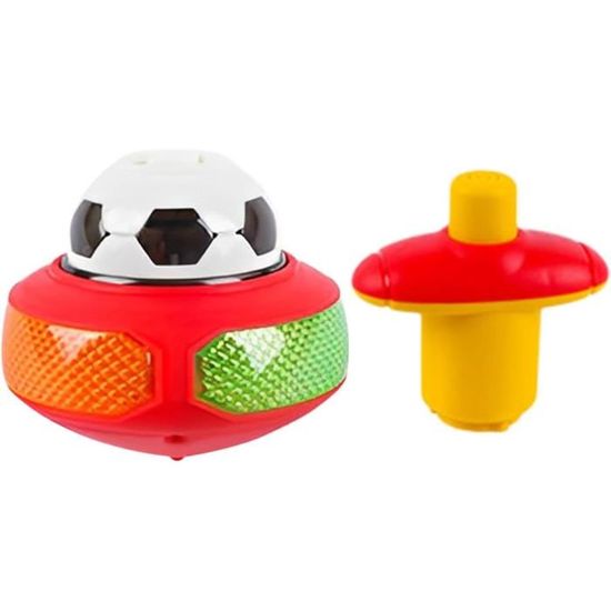 Toupie Lumineuse LED Multicolore Flash Gyro Avec Lanceur Jouet Enfant - Cdiscoun