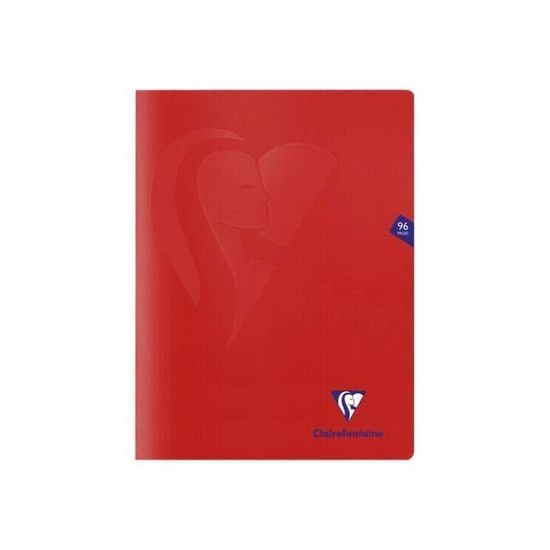 Clairefontaine, Cahier Koverbook, A4, 210 x 297 mm, Séyès, Rouge