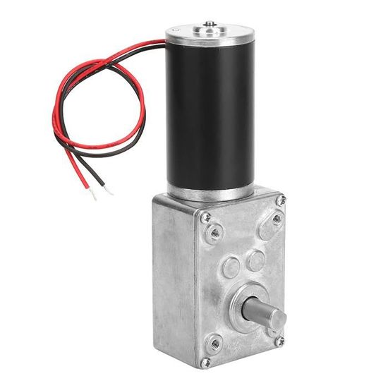 Moteur Réducteur à Vis Sans Fin 12V 10 RPM - Arbre 8 Mm D - Couple élevé - Pour Ventilateurs, Machines - 11