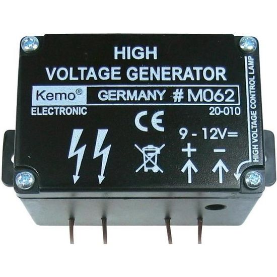 Mini générateur haute tension - KEMO - M062 - 9-12V/DC - kit monté