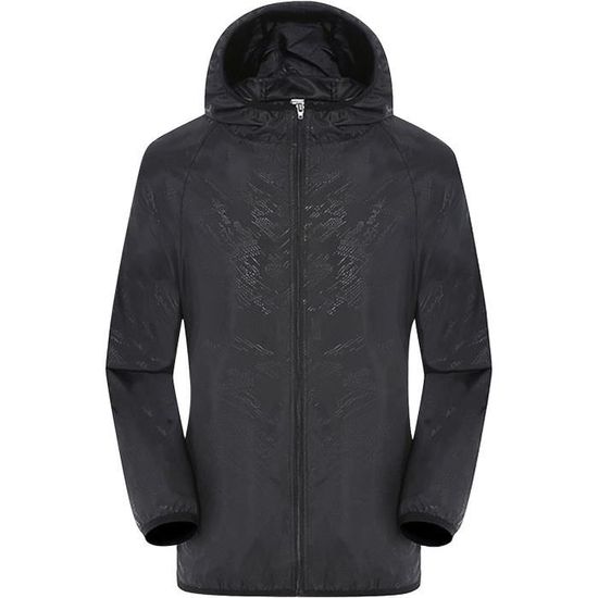 Veste De Pluie Regatta Femme Taille UK 10 Noire Légère Avec Capuche
