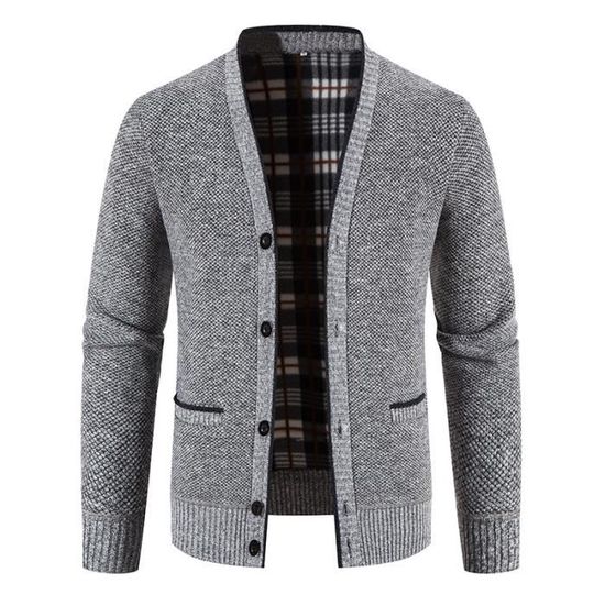 Cardigan Mode Masculine Cardigan Homme Zippé Gilet En Maille