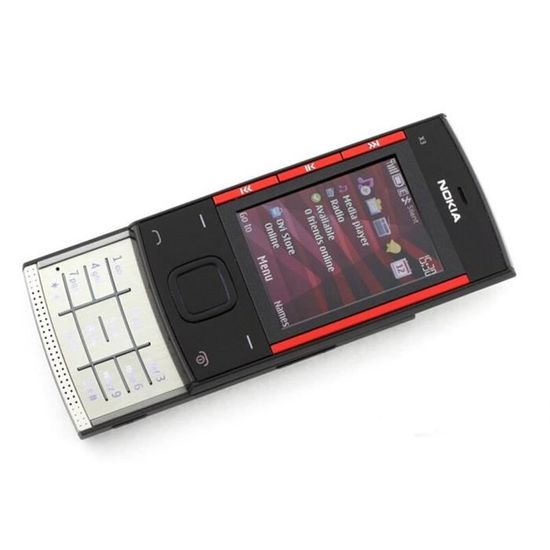 Téléphone Portable Vintage Classique NOKIA - OUTAD - GSM - Rouge - 2,2" - 860mAh - Appareil photo 3,2MP - Radio