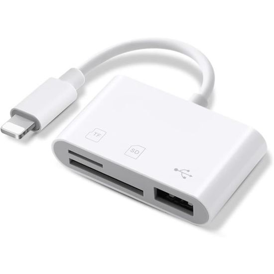 Lecteur De Carte SD 3-en-1 USB-C Pour Téléphone - Transfert Photos/Vidéos Rapidement