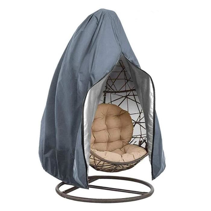 Couverture de Chaise Suspendue,Housse de Protection pour Oeufs Chaise,Imperméable Housse Meuble Couverture avec Fermeture à Glissièr