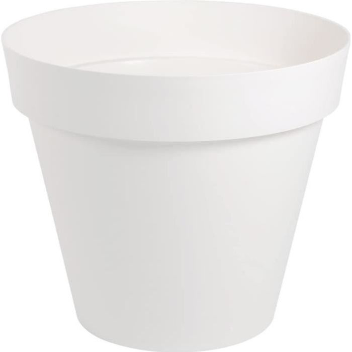 EDA PLASTIQUE Pot de fleurs Toscane - 356 L - Blanc