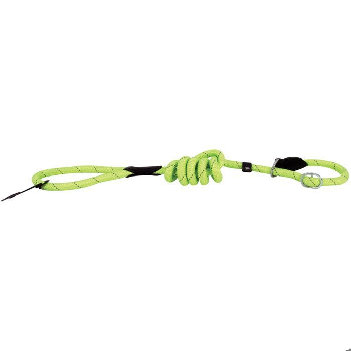LAISSE LASSO CORDE REFLECHISSANTE RUN-AROUND 14MM X 150CM ANIS - G0453