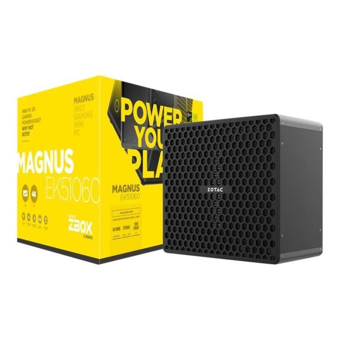 ZOTAC ZBOX MAGNUS EK51060 Barebone mini ordinateur de bureau 1 x Core i5 7300HQ - 2.5 GHz GF GTX 1060 GigE LAN sans fil:…