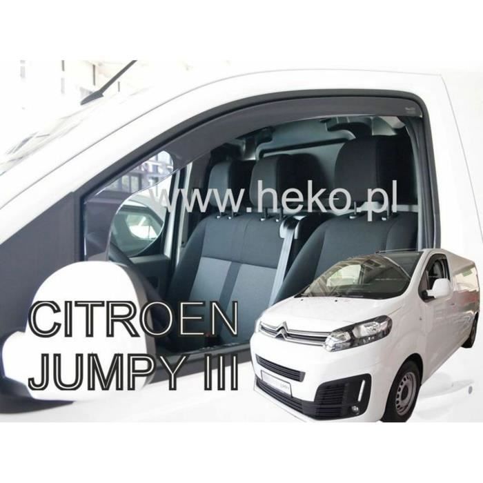 - Deflecteurs d'air Déflecteurs de vent Compatible avec Citroen jumpy III 3 portes 2016-prés 2pcs