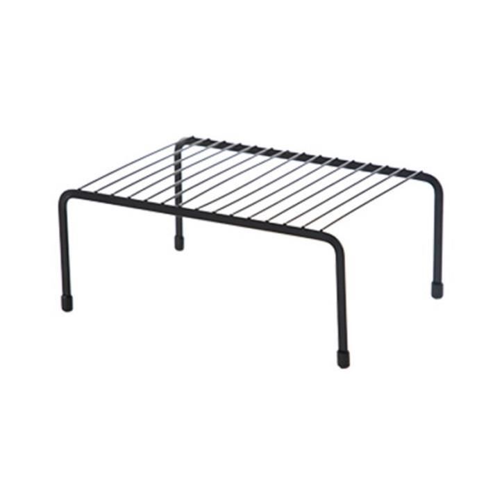 Meuble Cuisine,Support pour bouteilles d'assaisonnement, étagère en fer, placard, étagère de séchage, pots d'épices - Type black S