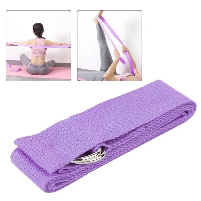 Zerone Dragonne 2Pcs Ceinture d'Étirement de Yoga Sangle Extensible d'Aide Entraîneur de Dos Débutant Équipement