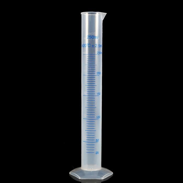 GOTOTOP Cylindre de mesure Cylindres de mesure Cylindre gradué en plastique de 250 ml