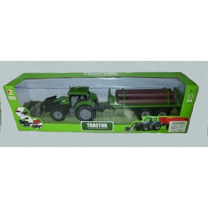 Tracteur 1/32 Avec Remorque