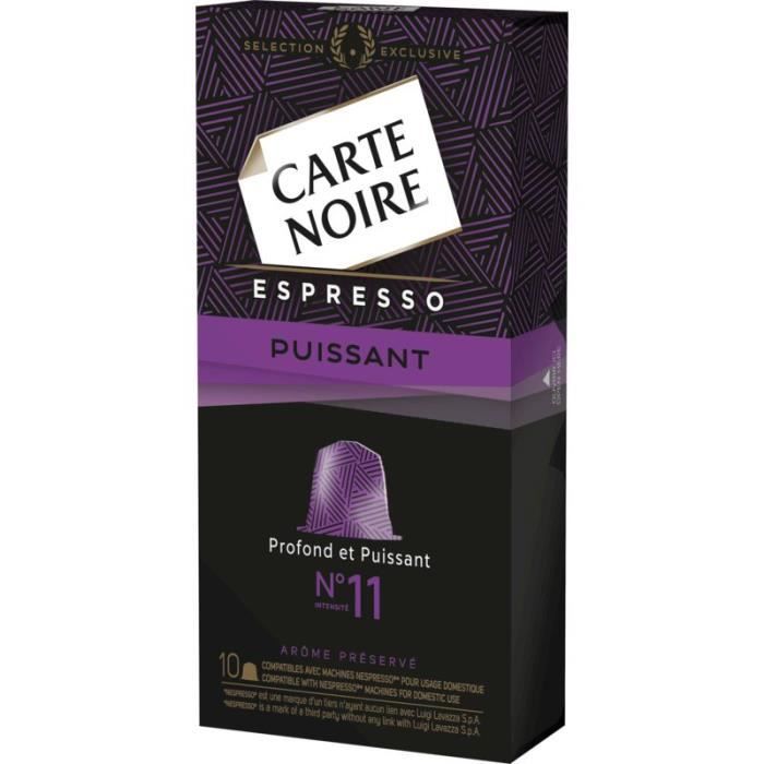 CARTE NOIRE Capsules Espresso Puissant N°11 x10 - 53 g