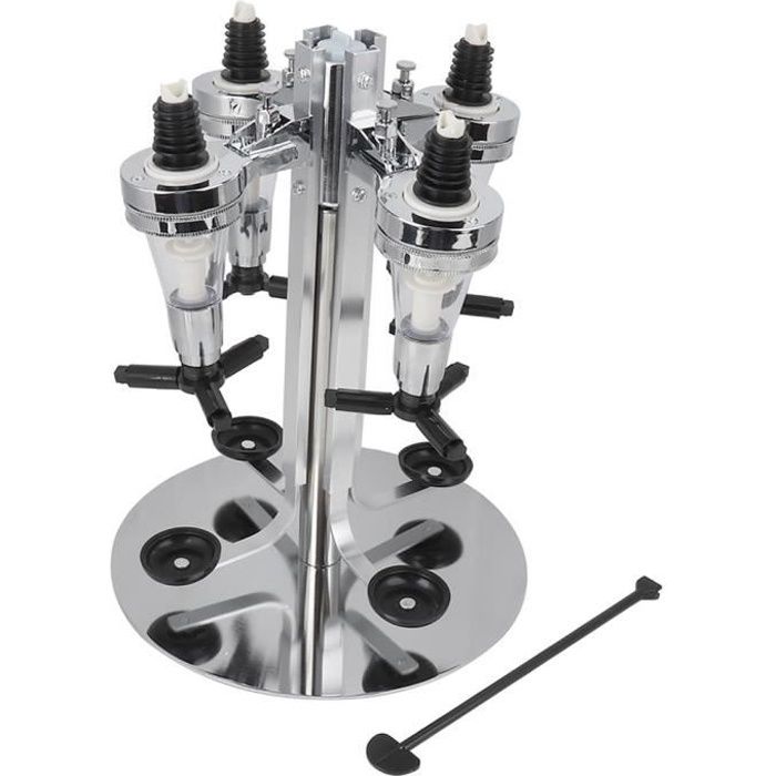 Distributeur de Boissons Alcool Support à Bouteille Rotatif pour 4 Bouteilles Distributeur de Bouteilles pour Bar HY592 HB014