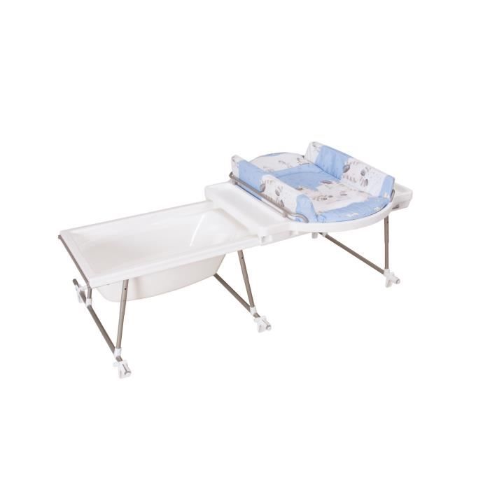 GEUTHER Table à langer Combiné Aqualino Matelas - Avec baignoire - Thème Zèbre