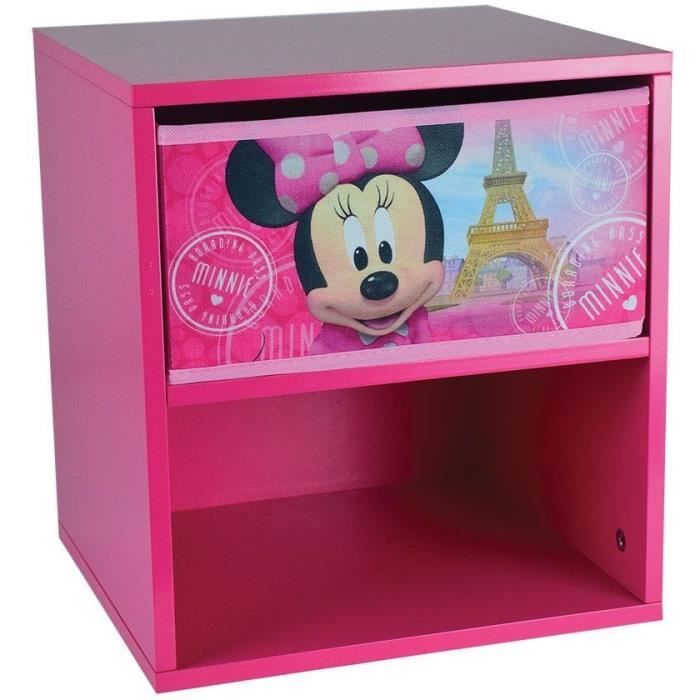 DISNEY MINNIE Chevet avec tiroir 36 x 33 x 30 cm