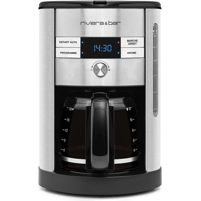 RIVIERA&BAR CF540A Cafetière filtre programmable - Inox