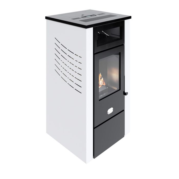 Poêle à granulés air Astral 15,5 kW Blanc Sannover