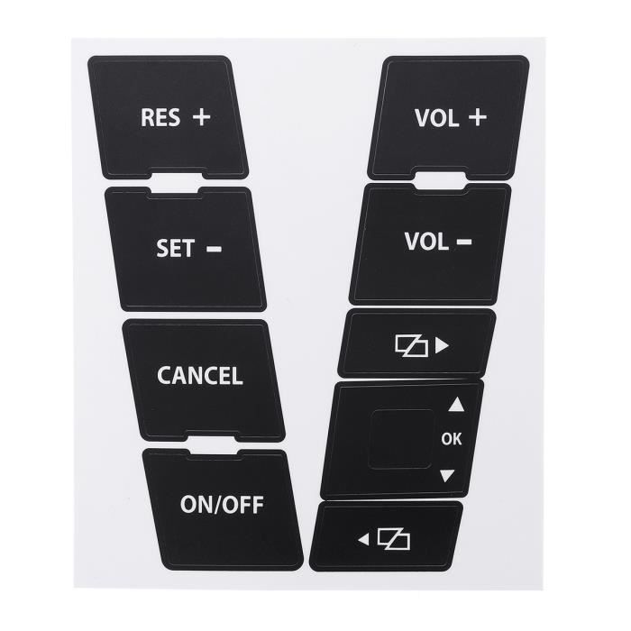 Kit Autocollant de Voiture de Volant Bouton Sticker Pour VW Volkswagen Touareg 2004–2009