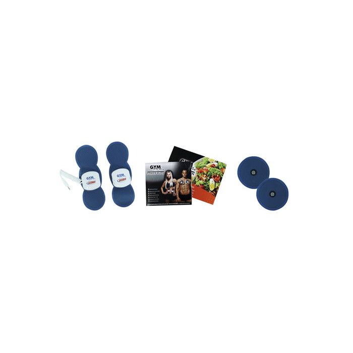 Electrostimulation - GYMFORM™ Power Burn - 6 Programmations + 2 pads précisions - Noir - Adulte - Raffermit et tonifie Bleu Et Blanc