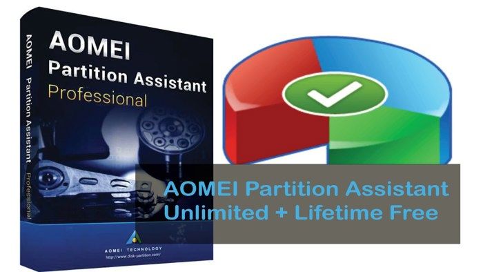 Logiciel de gestion de disque – AOMEI – Partition Assistant Unlimited 10 – Multi-langues – Préactivé – 228 Mo