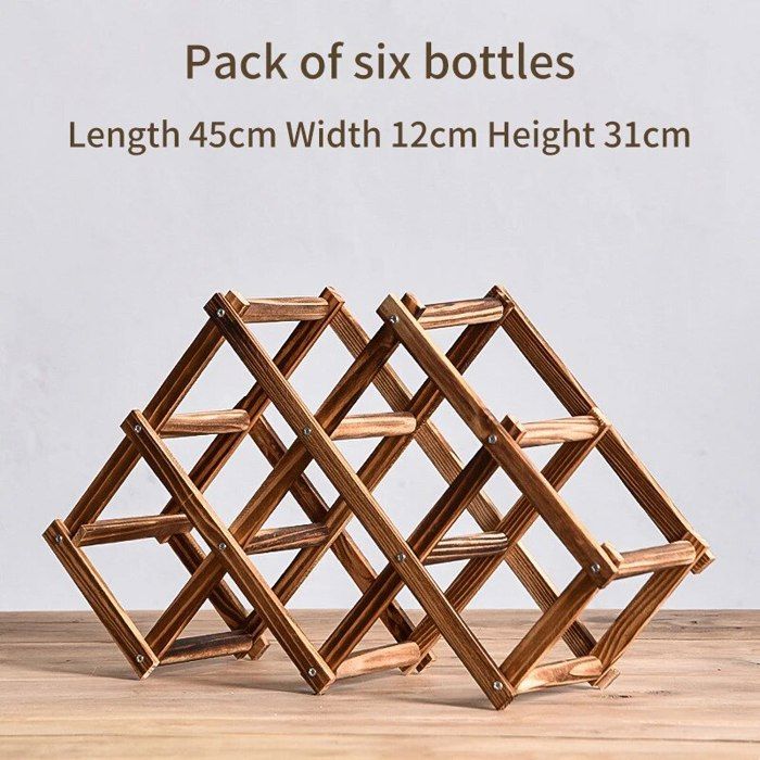 Porte-Bouteilles De Vin | Présentoir À Boissons Pliable - Porte