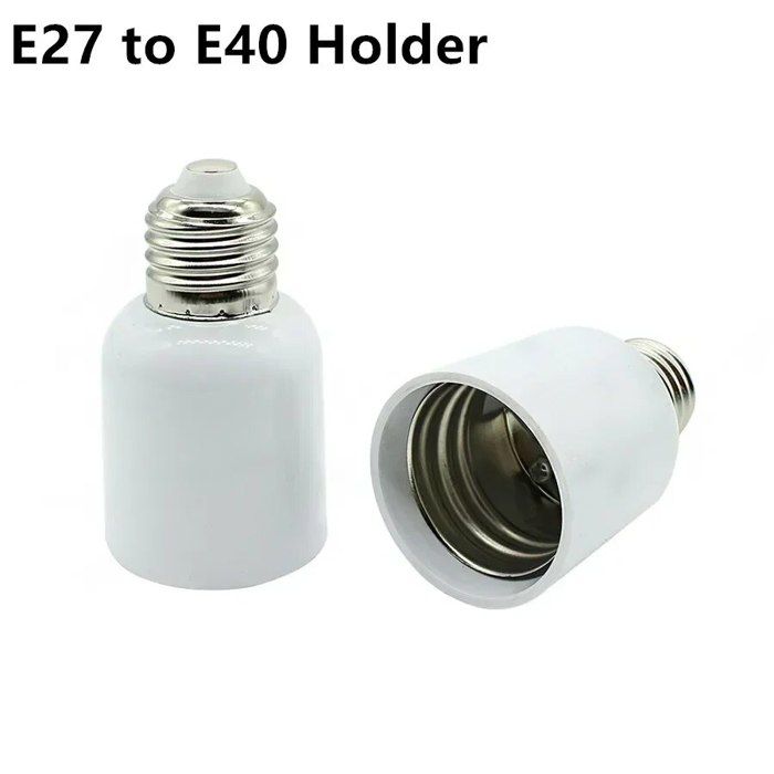Adaptateur Douille DiCUNO E40 Vers E27 - Lot De 4 - Pour Ampoules LED Et Halogènes