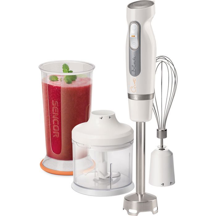 Mixeur Plongeant Sencor SHB 4379BK – 800 W, 2 Vitesses, 4 Lames Inox