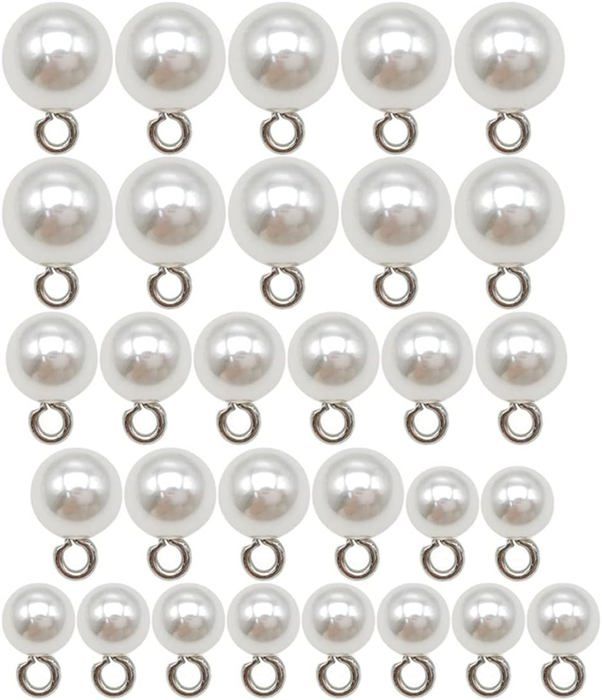120 Boutons Perles Résine 10mm - Assortis Pour Couture Et Loisirs Créatifs