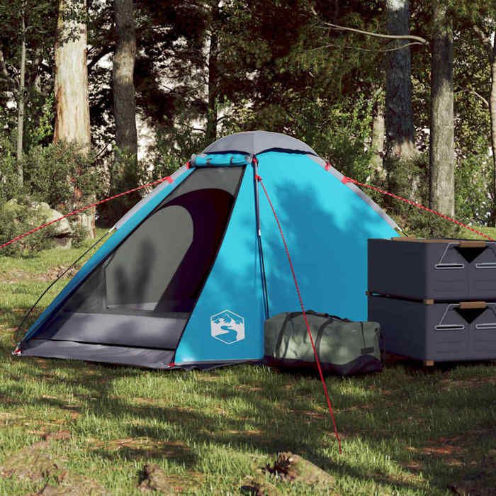 vidaXL Tente de camping à dôme 2 personnes bleu imperméable tente abri de camping abri de jardin tente de jardin abri 94766
