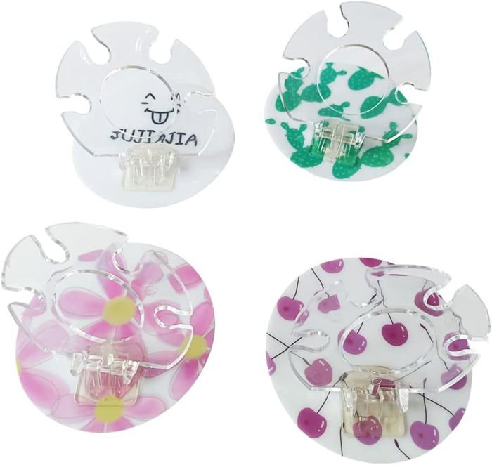 Support Mural Brosse à Dents En Silicone - 6 Pièces Auto-Adhésif, Étanche - 5