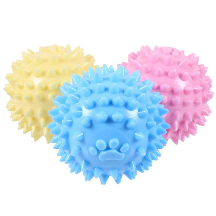 Meilleurs prix pour Lot de 3 balles de nettoyage des dents pour petits chiens, jouets à mâcher pour chien, jouet de jeu pour chien, jouets à mâcher