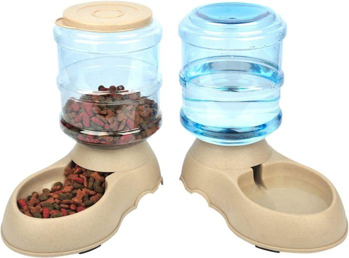Comparer les prix de Distributeur D'Eau Et De Nourriture Pour Chiens Et Chats.Mangeoire Pour Animaux De Grande Capacité (3,75 L).Fontaine Automatique.M